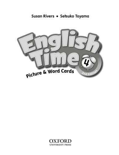 English Time 4. Picture and Word Cards