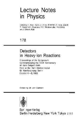 Detectors in Heavy-Ion Reactions
