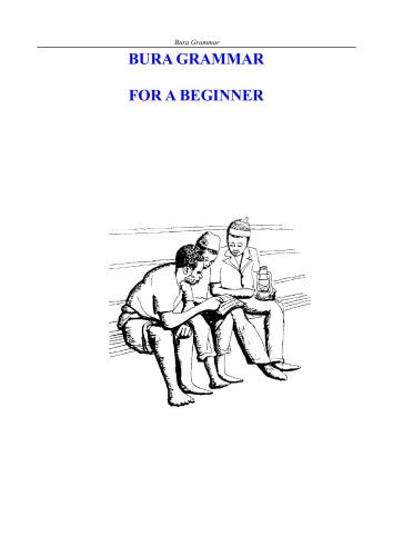 Bura Grammar for a Beginner