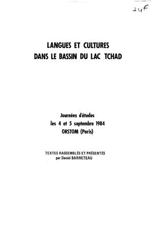 Langues et Cultures dans le Basin du Lac Tchad