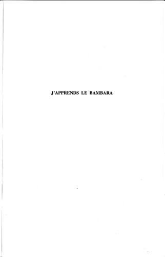 J'apprends le Bambara