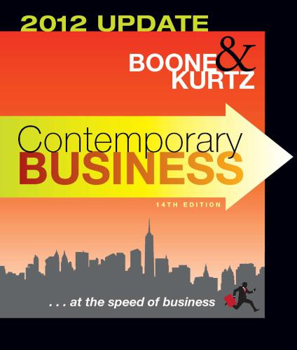 Contemporary Business: 2012 Update (Coursesmart) 14 edition