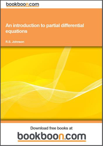 An Introduction to Partial Differential Equations