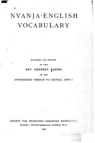 Nyanja-English vocabulary