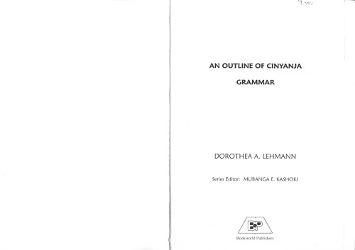 Outline of Cinyanja grammar