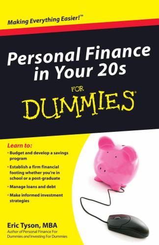 Personal Finance in Your 20s for Dummies