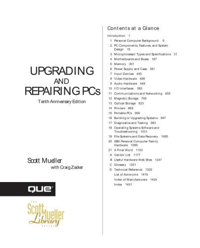 Upgrading and Repairing PC