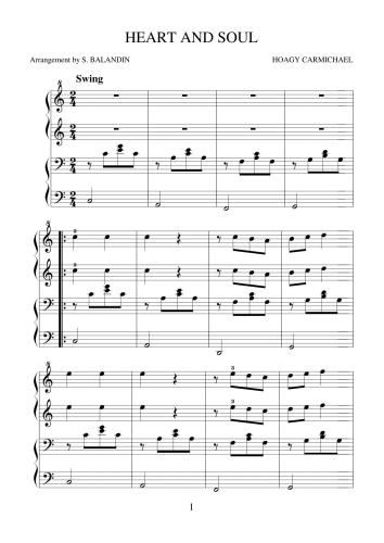 Heart and soul. Duet. Вариант 2