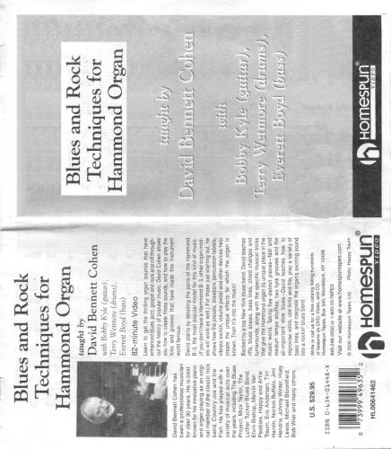 Blues and Rock Techniques for Hammond Organ