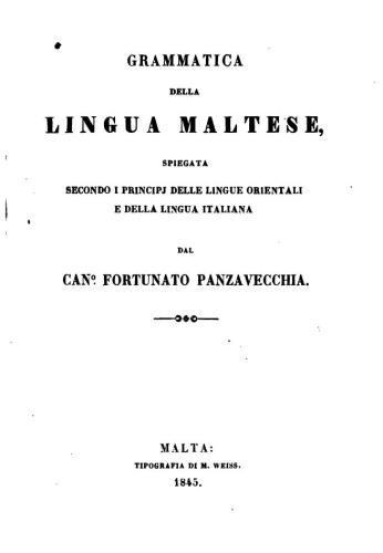Grammatica della Lingua Maltese