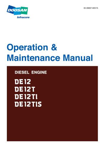 Operation & Maintenance Manual: Diesel Engine DE12, DE12T, DE12TI, DE12TIS