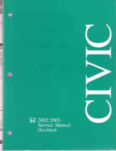 Honda Civic Hatchback EP3 2002-2003 Service Manual