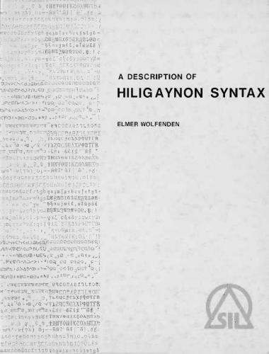 A Description of Hiligaynon Syntax