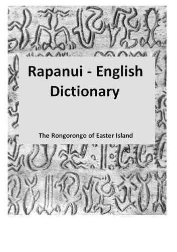 Rapanui-English Dictionary