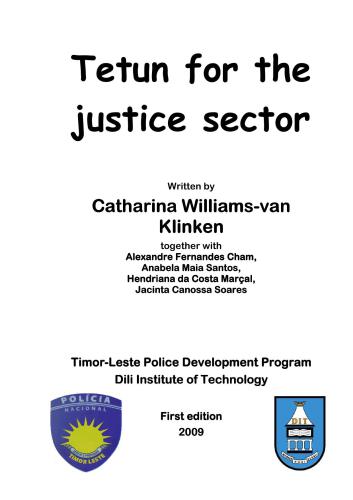 Tetun for the Justice Sector