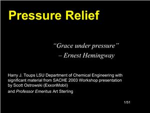Toups. Presentation Pressure Relief