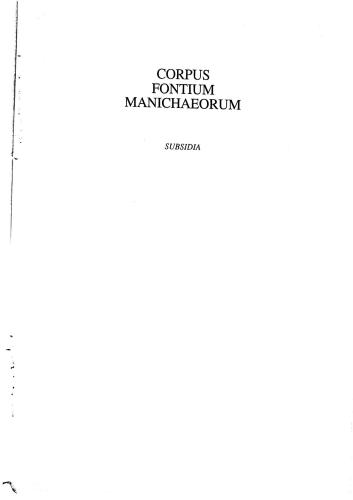 Durkin-Meisterernst Desmond. Dictionary of Manichaean Middle Persian and Parthian