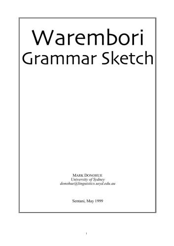Warembori Grammar Sketch
