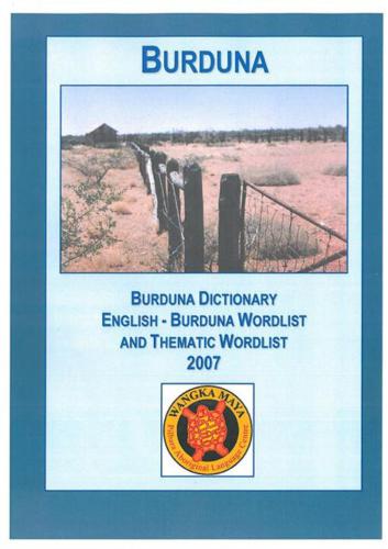 Burduna Dictionary, English - Burduna Finderlist and Thematic Wordlists