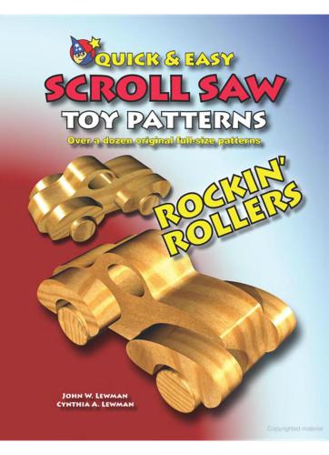 Quick & Easy Scroll Saw Toy Patterns. Rockin' Rollers
