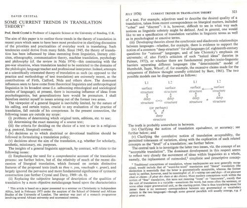 Some Current Trends in Translation Theory