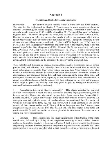 Bantu Tense and Aspect Systems