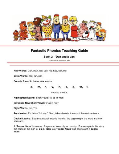 Early Reading: No.2 Dan and a Van (Teacher's Guide)