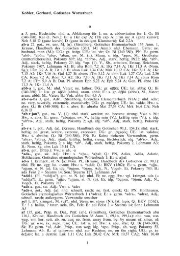 Gotisches Wörterbuch