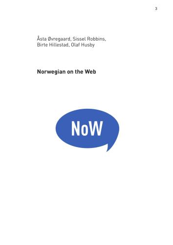 Norwegian on the Web. Spoken Norwegian