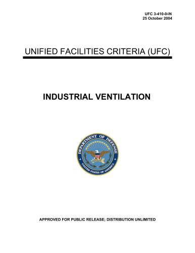 U.S. United facilities criteria industrial ventilation, 1996