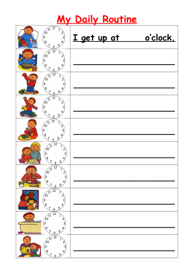 My Daily routine (handout)