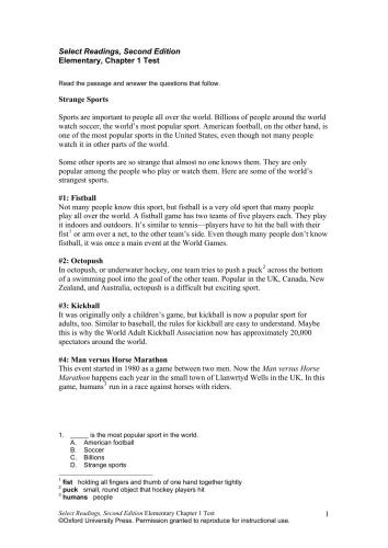 Select Readings Elementary Second Edition: Testing Program CD-ROM