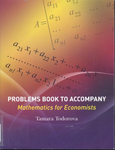 Problems book to accompany mathematics for economists
