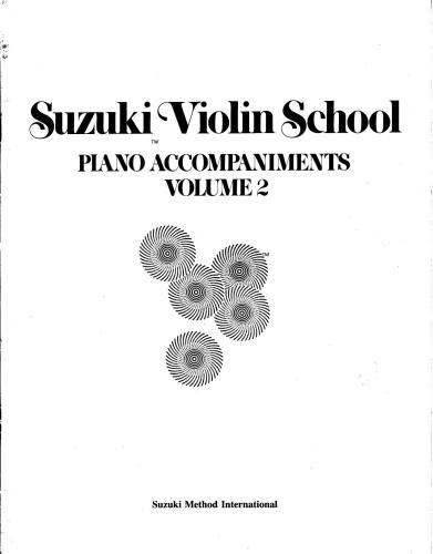 Suzuki Violin Method. Vol 02 - Piano Accompaniment