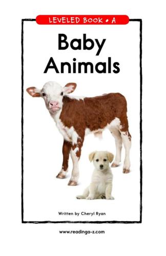 Reading a-z: Baby Animals (Book)