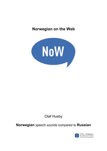 Norwegian on the Web, Norwegian speech sounds compared to Russian