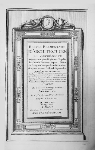 Recueil Elementaire d’Architecture (Том 7)