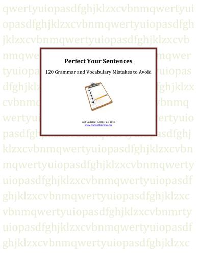 Perfect Your Sentences