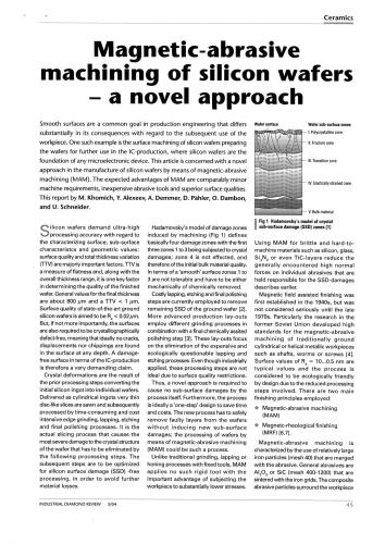 Magnetiс-abrasive machining of silicon wafer - a novel approach