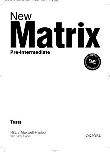 New Matrix Pre-Intermediate Tests