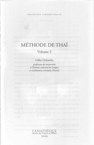 Méthode de thaï. Volume 2