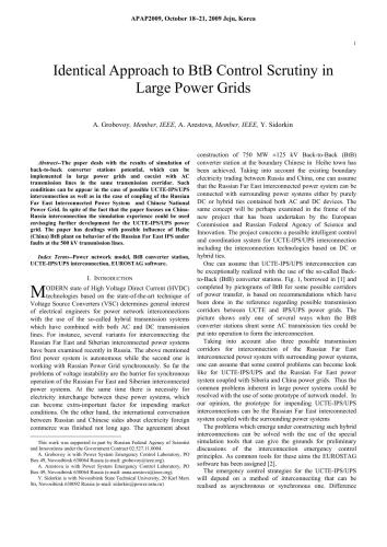 Identical Approach to BtB Control Scrutiny in Large Power Grids