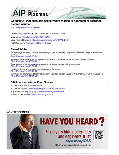 Capacitive, inductive and helicon-wave modes of operation of a helicon plasma source