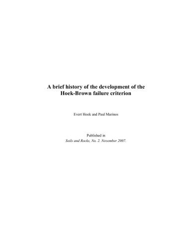 Papers and Lectures on Rock Mechanics (1983-2009)