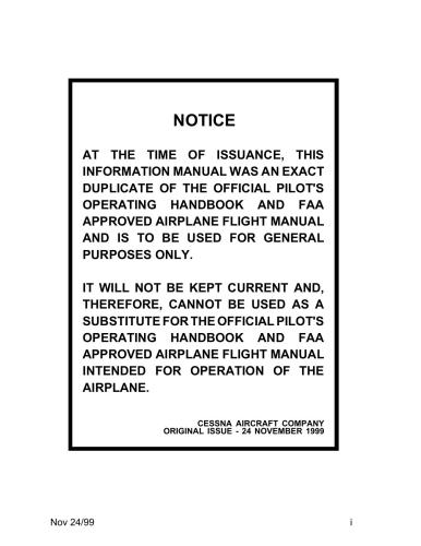 Cessna-172R Skyhawk Information Manual