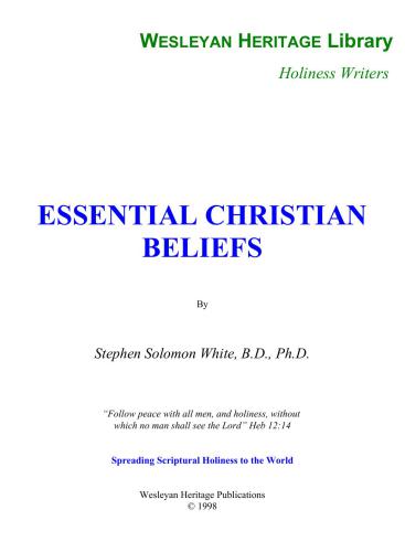 Essential Christian Beliefs