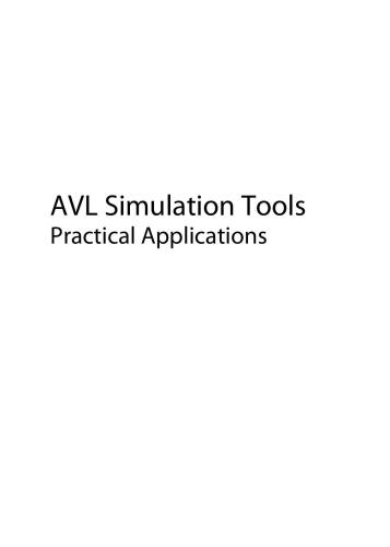 AVL Simulation Tools Practical Applications