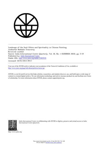 Ethics and Spirituality in Chinese Painting