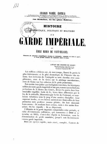 Histoire de la Garde Impériale