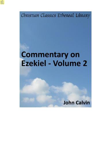 Commentary on Ezekiel. Volume 2